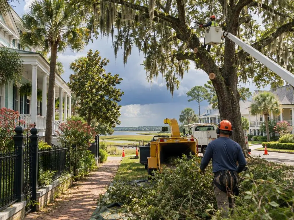 Hurricane Prep Pruning in Charleston, SC